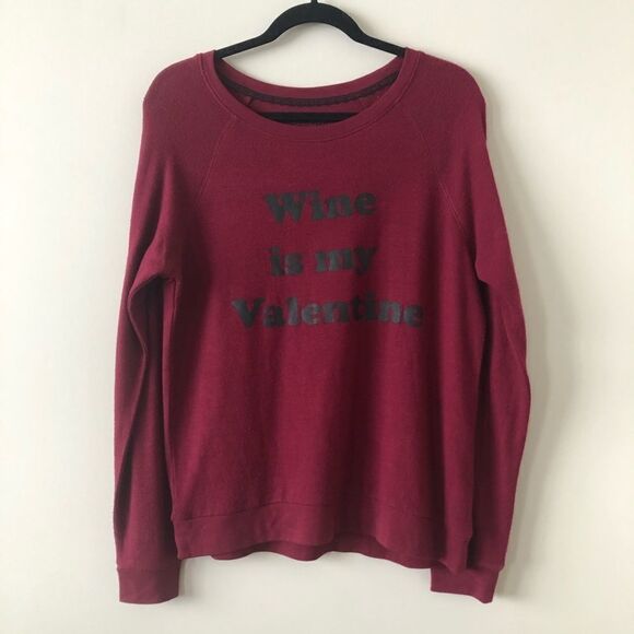 PJ Salvage - Wine is my Valentine Sweatshirt - Picture 3 of 5